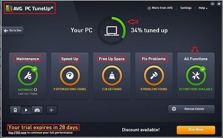 avg free tuneup trial offer
